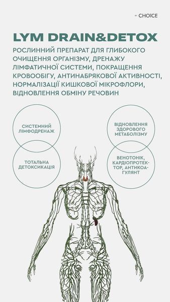 Lym drain&detox &mdash; підтримка лімфотоку і природного очищення організму (60 капсул) фото