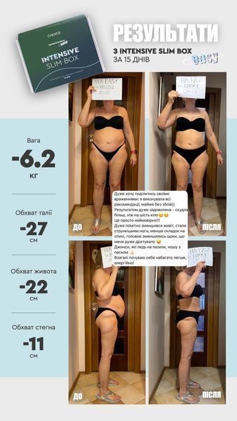 Intensive Slim Box &ndash; комплексний курс здорового схуднення (коктейлі, детокс, від набряків) фото
