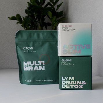 Схуднення, контроль апетиту та лімфодренаж: Клітковина + Lym drain + Acive Slim | Choice фото